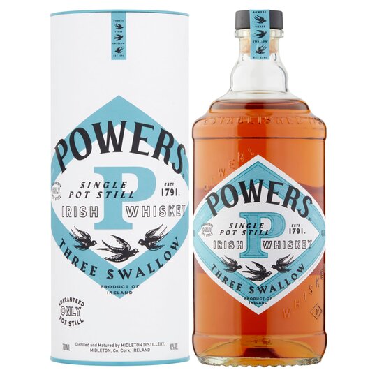 Powers 3 Swallows Whiskey 70cl