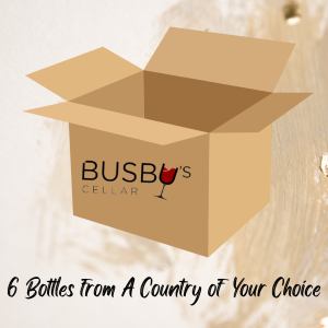 6 Bottles of wine from country of your choice